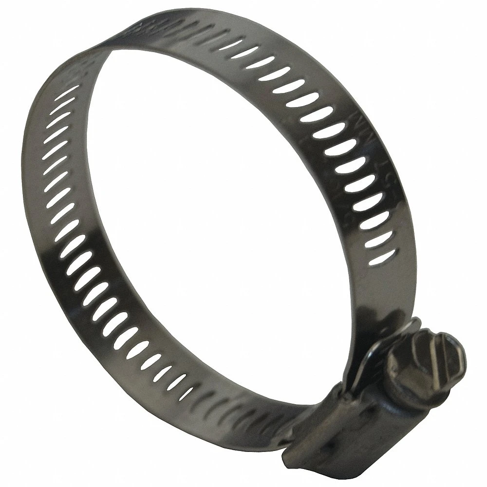 Worm Gear Clamp, 1/2 Inch Size, Stainless Steel, 1/2 to 29/32 Inch O.D.