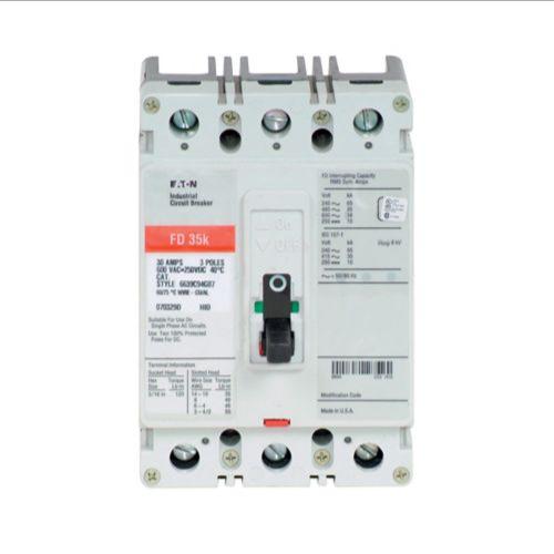 Molded Case Circuit Breaker, 3-Pole, 50A, 600 Vac, 250 Vdc, Load Side, 50/60 Hz 