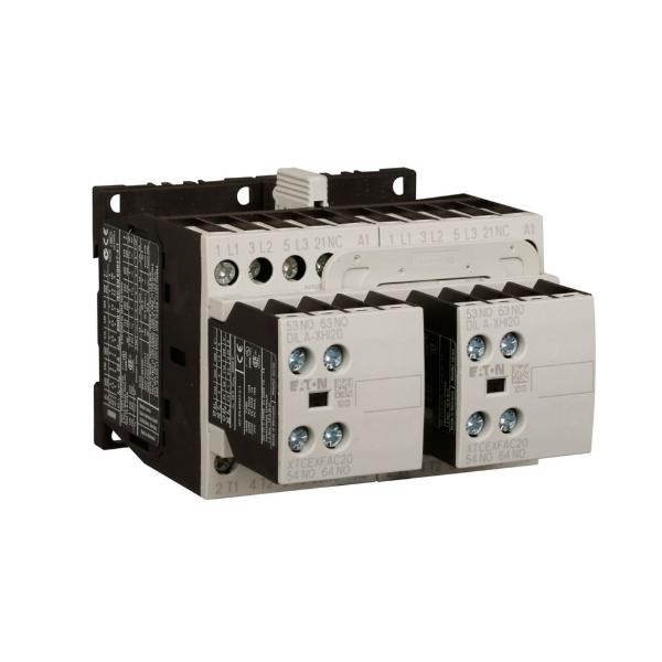 EATON XTCR025C21H IEC Contactor, 25A, 240 Vac, 50 Hz, 277V 60 Hz, 2No-2No, 25A, Frame C, 45 Mm | BH8ZBW