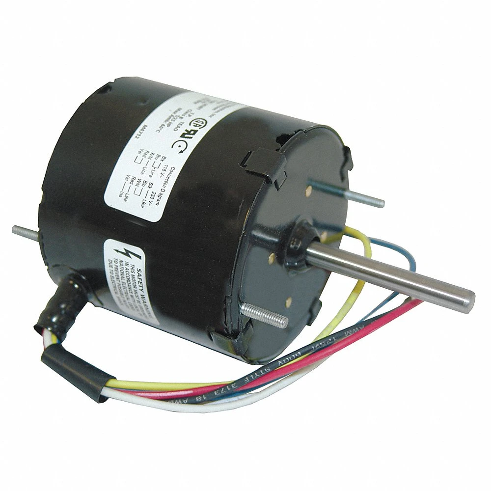 HVAC Motor, Shaded Pole, 1/25 HP, 1550 RPM, 115/230 V, Frame 3.3