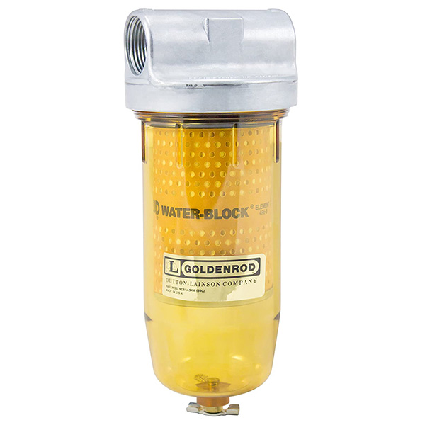 Water Block Fuel Filter, Replacement Bowl, 1 Inch NTP, 150 Psi, Polymer