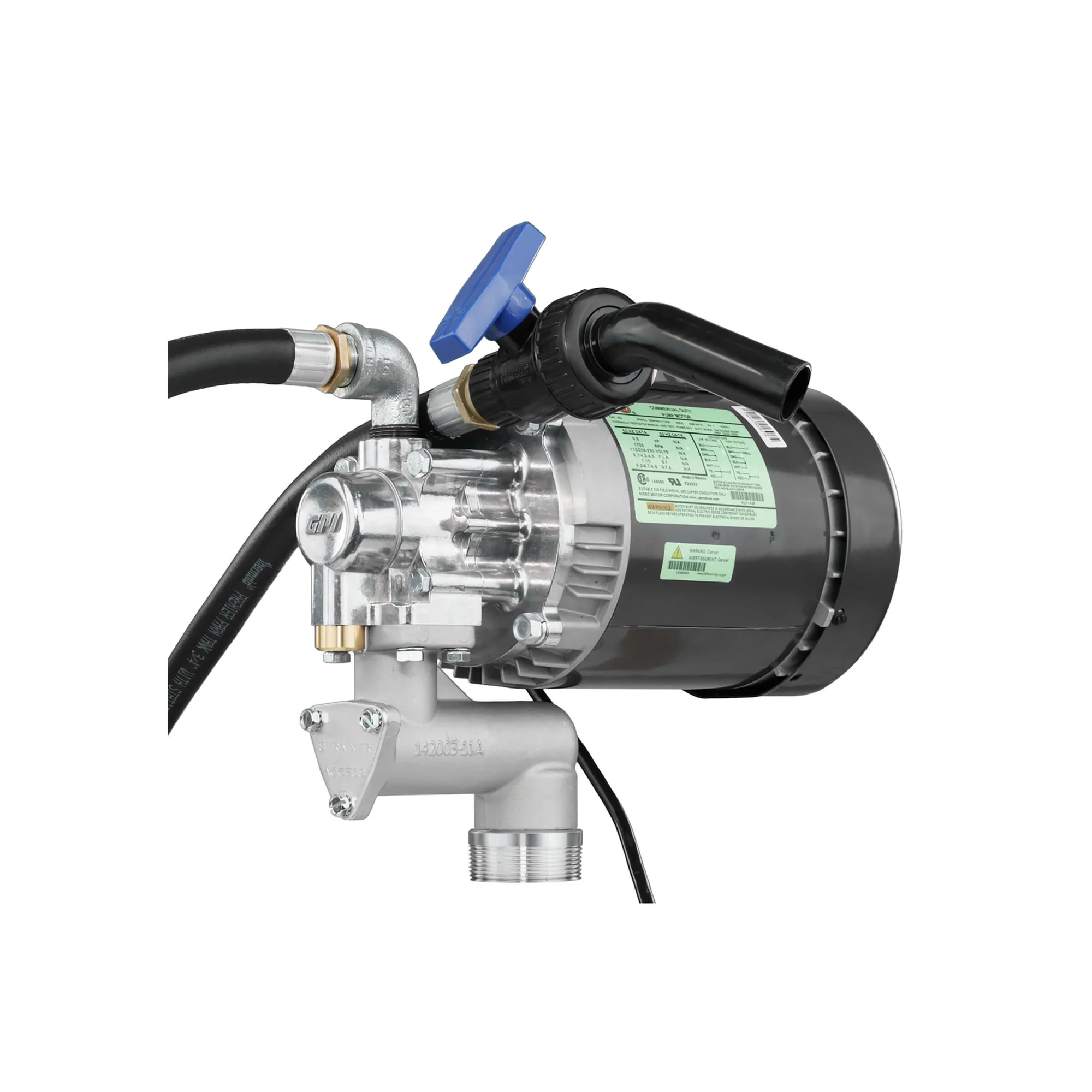 Oil Transfer Pump, 115/230V AC, 1/2 hp, 4 gpm Max. Flow