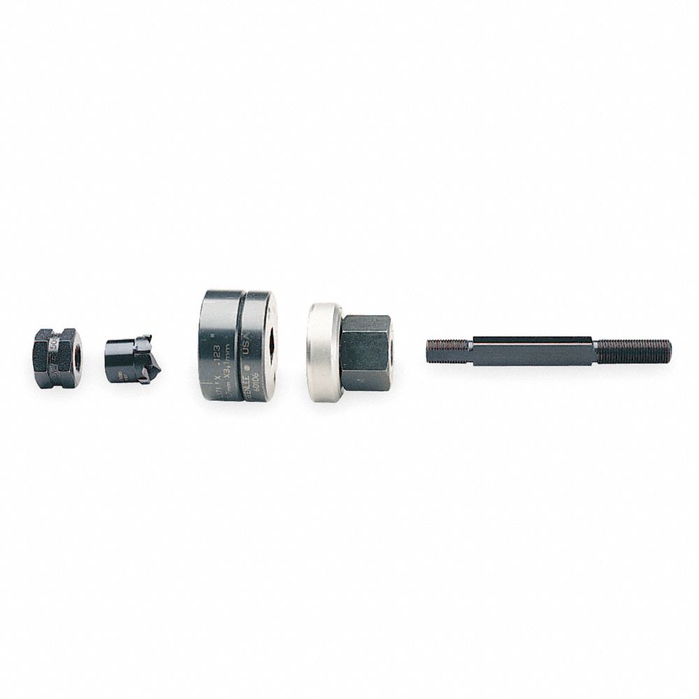 Greenlee KSPB30 55MP91 Pushbutton Knockout Set, 30.5mm Size, Steel