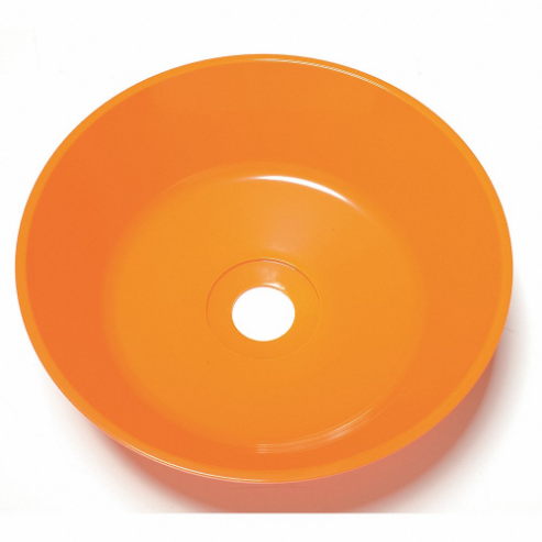 Eyewash Replacement Wash Bowl, ABS Plastic, Orange, 12 Inch Dia.