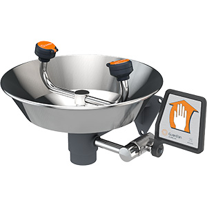 Eyewash, Wall Mounted, Stainless Steel Bowl