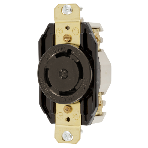 Hubbell Wiring Device-kellems HBL2740 | Flush Receptacle, 30A, 3-Phase