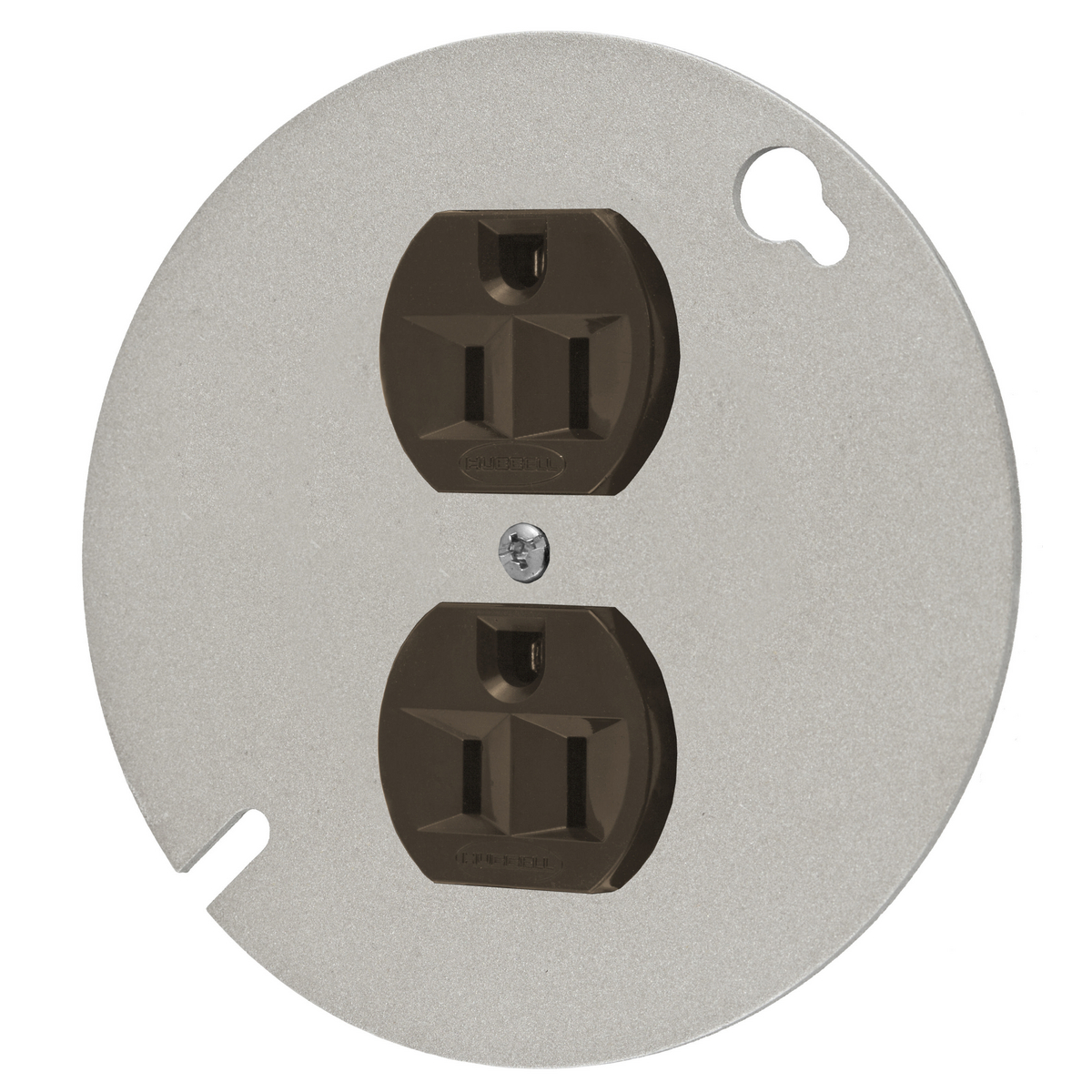 Duplex Round 4" Box Cover Qty 5 Details about   Hubbell HBL5282 Receptacles 