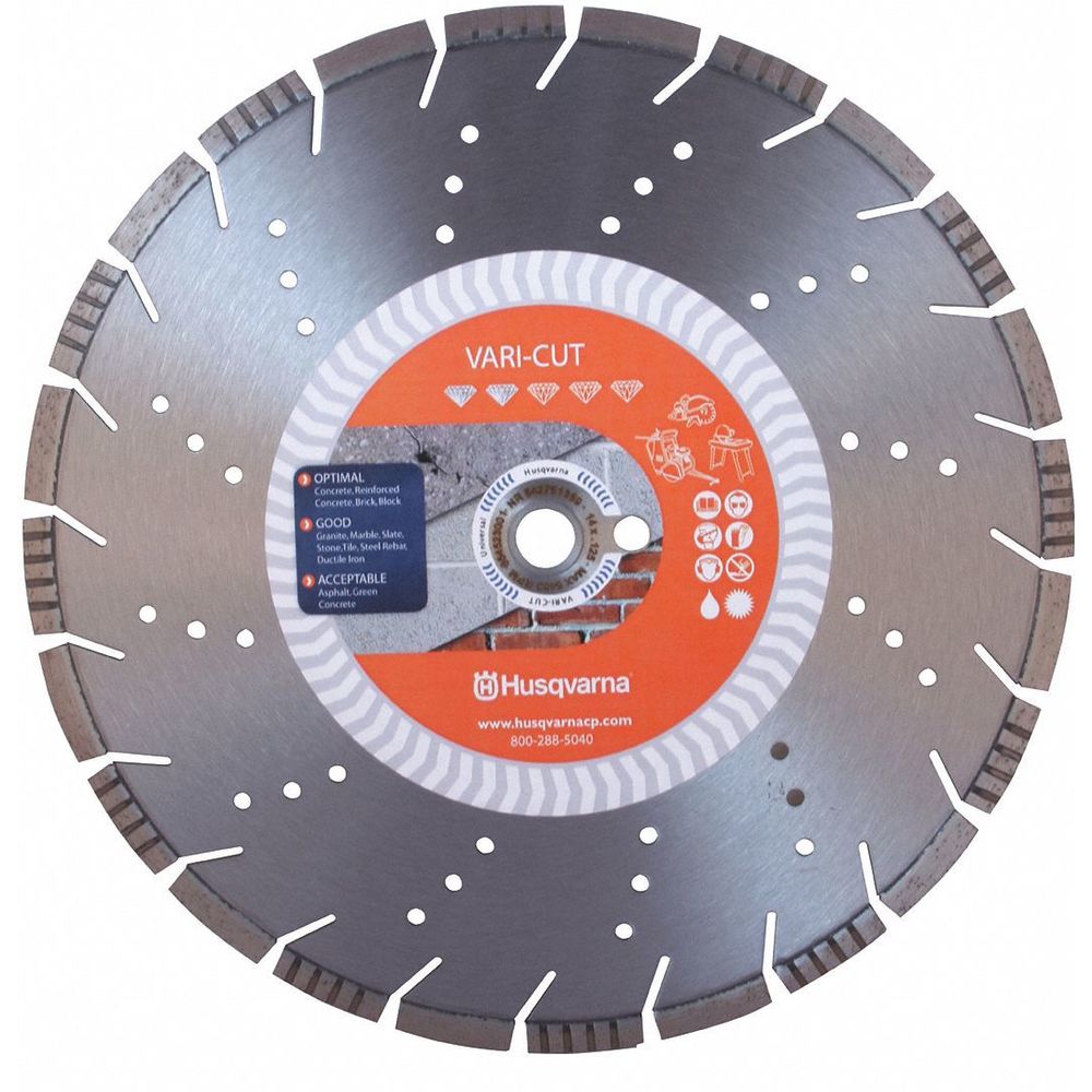 14 inch diamond blade for Dry/Wet cut Ductile