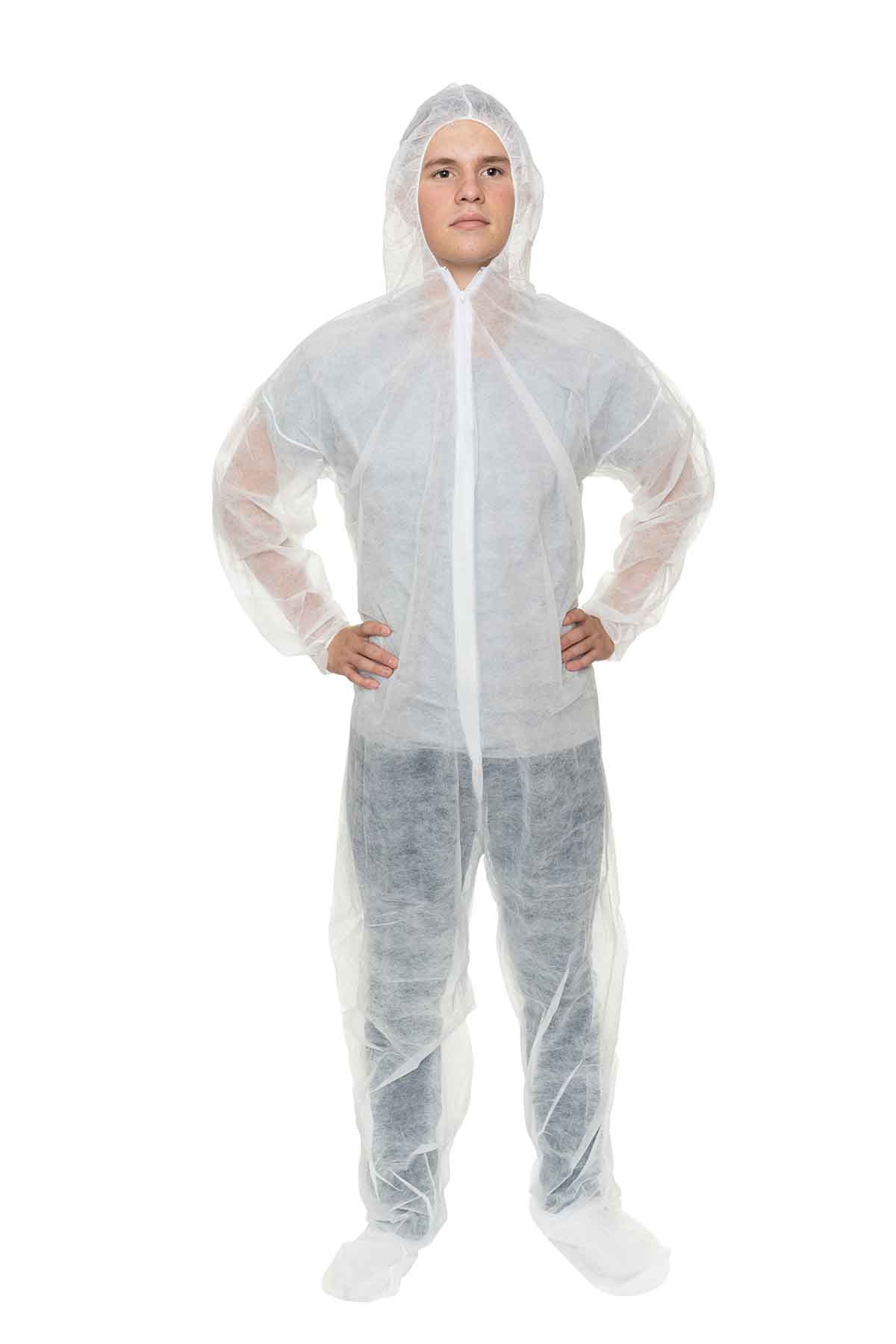 Polypropylene Coveralls With Hood And Boot