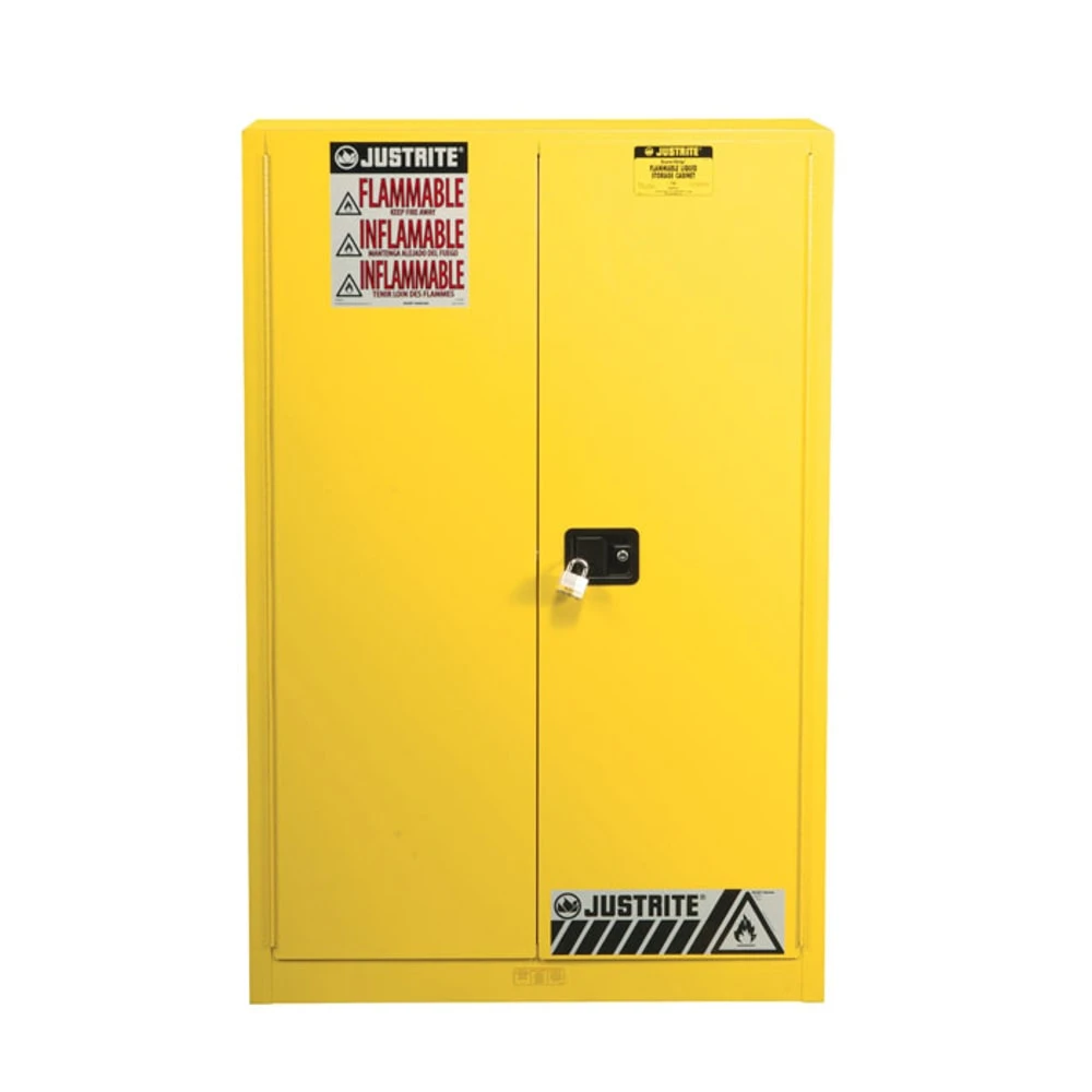 Paint Safety Cabinet, Manual Close, 227L Capacity, 1651 x 1092 x 457mm Size, Yellow