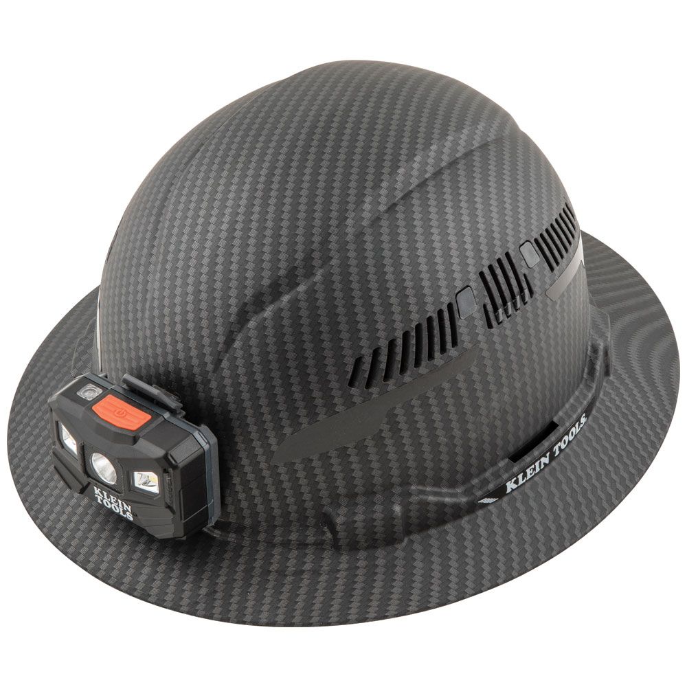 hard hat with a light