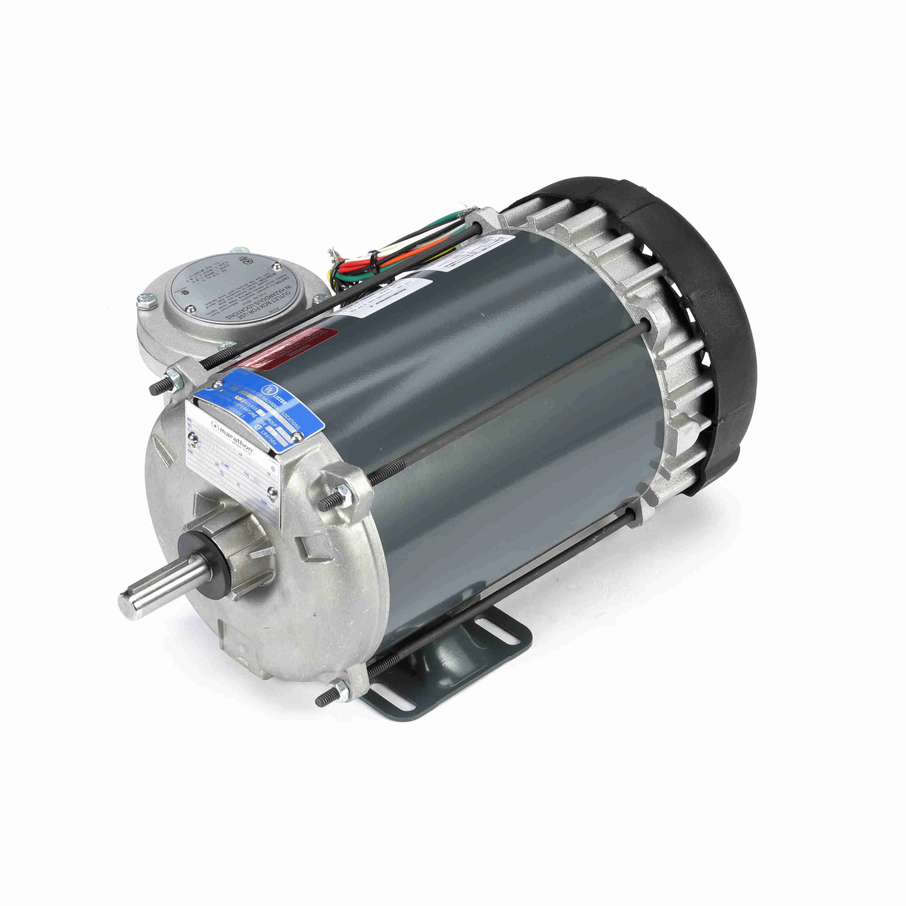 Explosion Proof Motor, 0.50 HP, 1 Phase, 60 Hz, 115/230 V, 1200 RPM
