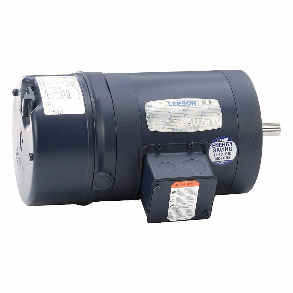 Brake Motor, 0.33 HP, 3 Phase, 60 Hz, 230/460V, 1800 RPM