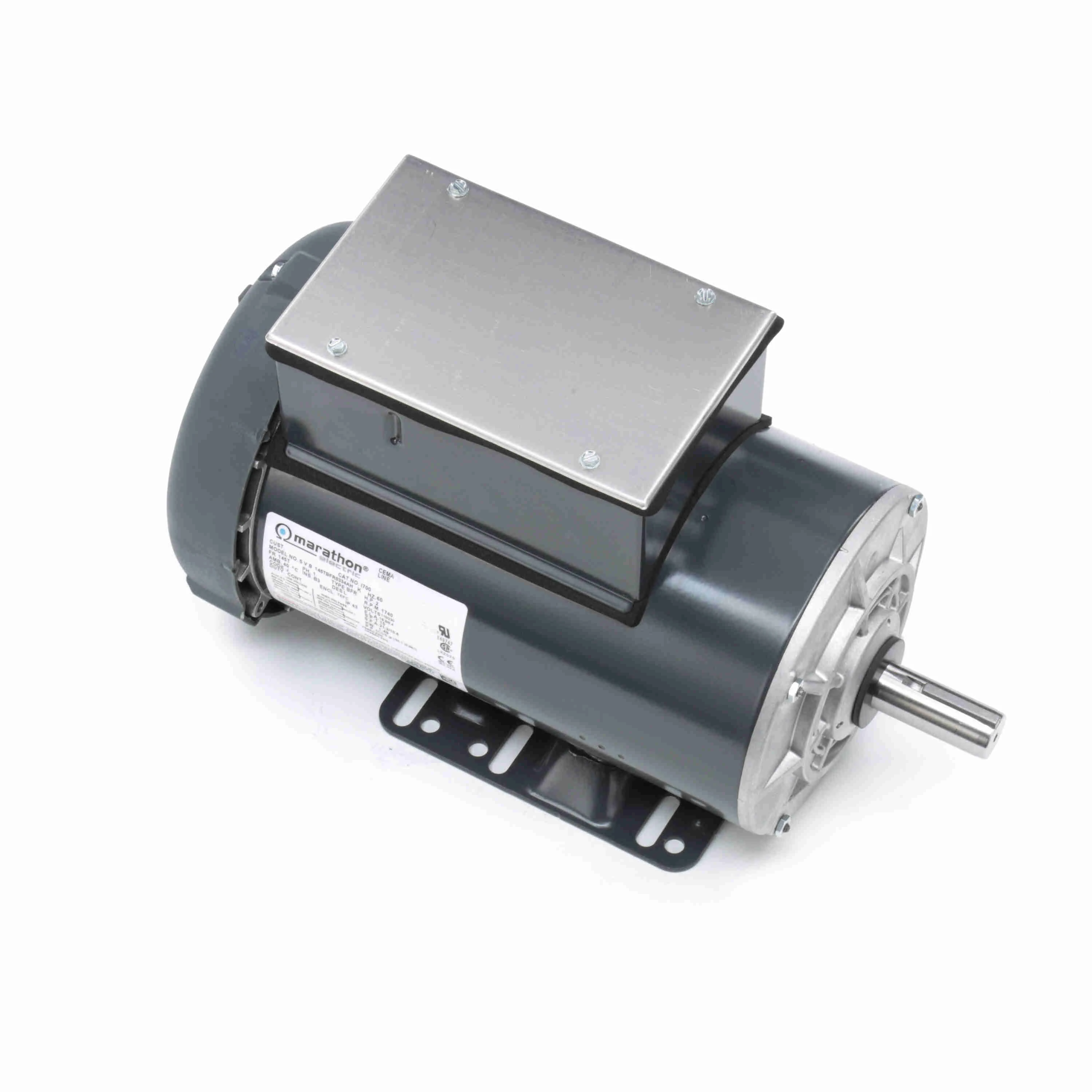 General Purpose Motor, 2 HP, 1 Phase, 60 Hz, 115/230V, 1800 RPM