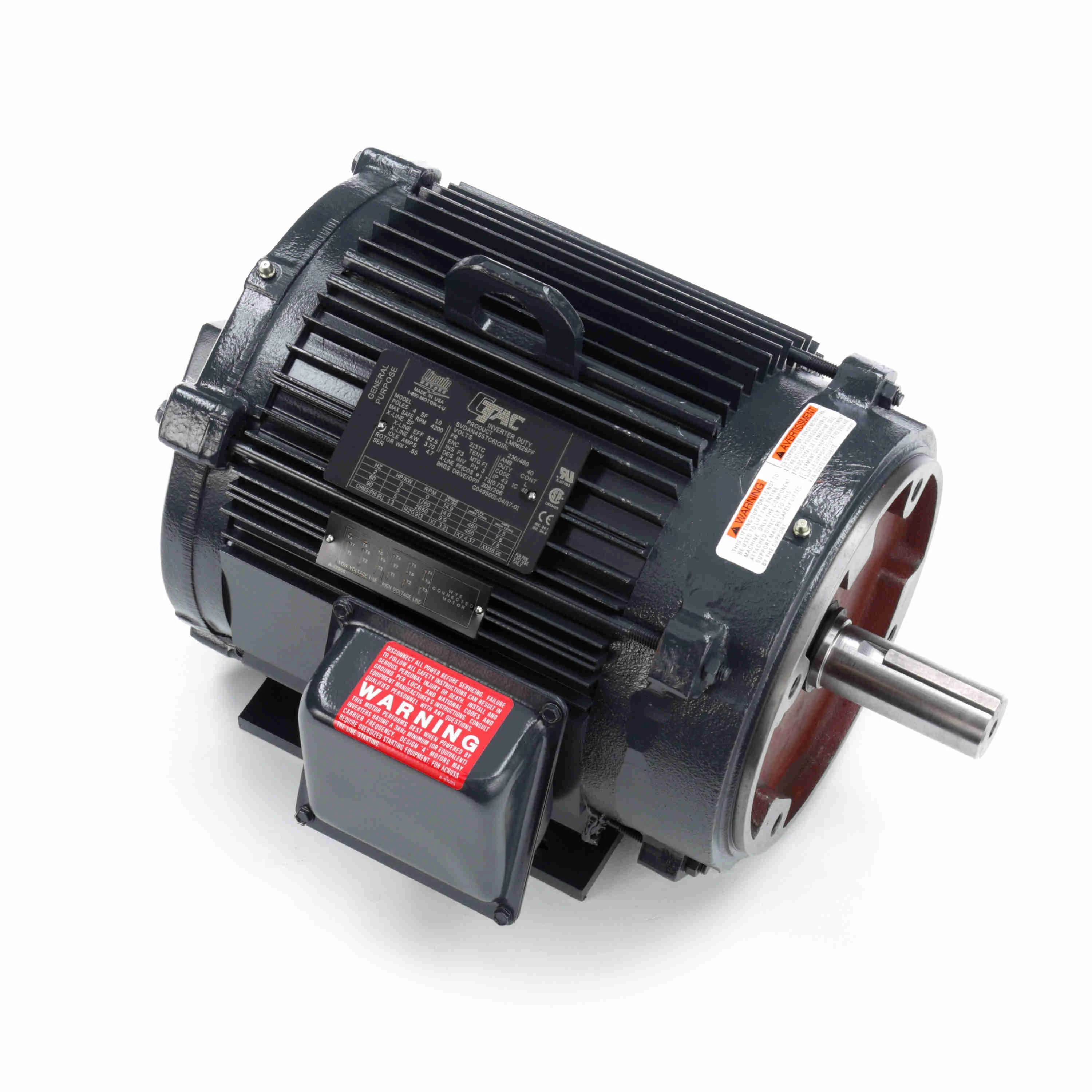 Encoder Motor, 5 HP, 3 Phase, 60 Hz, 230/460V, 1800 RPM