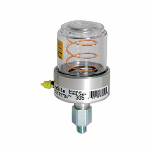 Metal Base Grease Feeder, 2 oz. Capacity, 1/8 Inch NPT, 1 To 2 psi