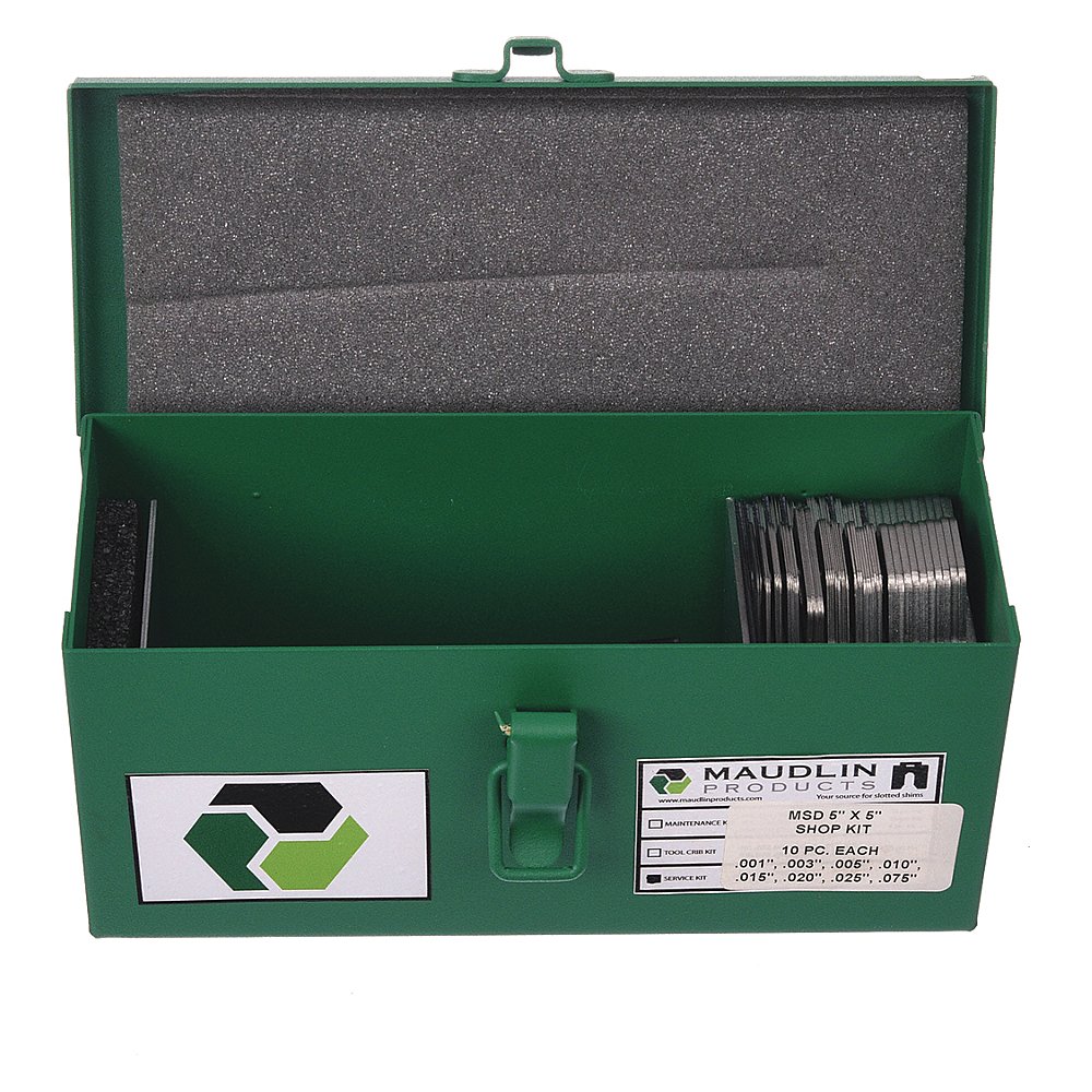 Maudlin Products MSD5SK 2NZJ7 Slotted Shim Assortment, D 5 x 5