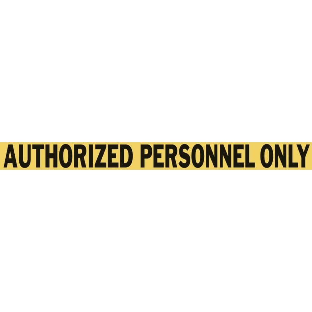 4" Wide Authorized Personnel Only Floor Tape - 100