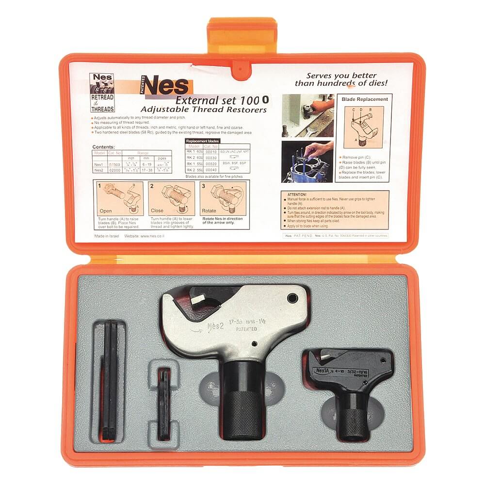 Nes NES1000 External Thread Repair Kit, 2 Pieces 6URT1 Raptor