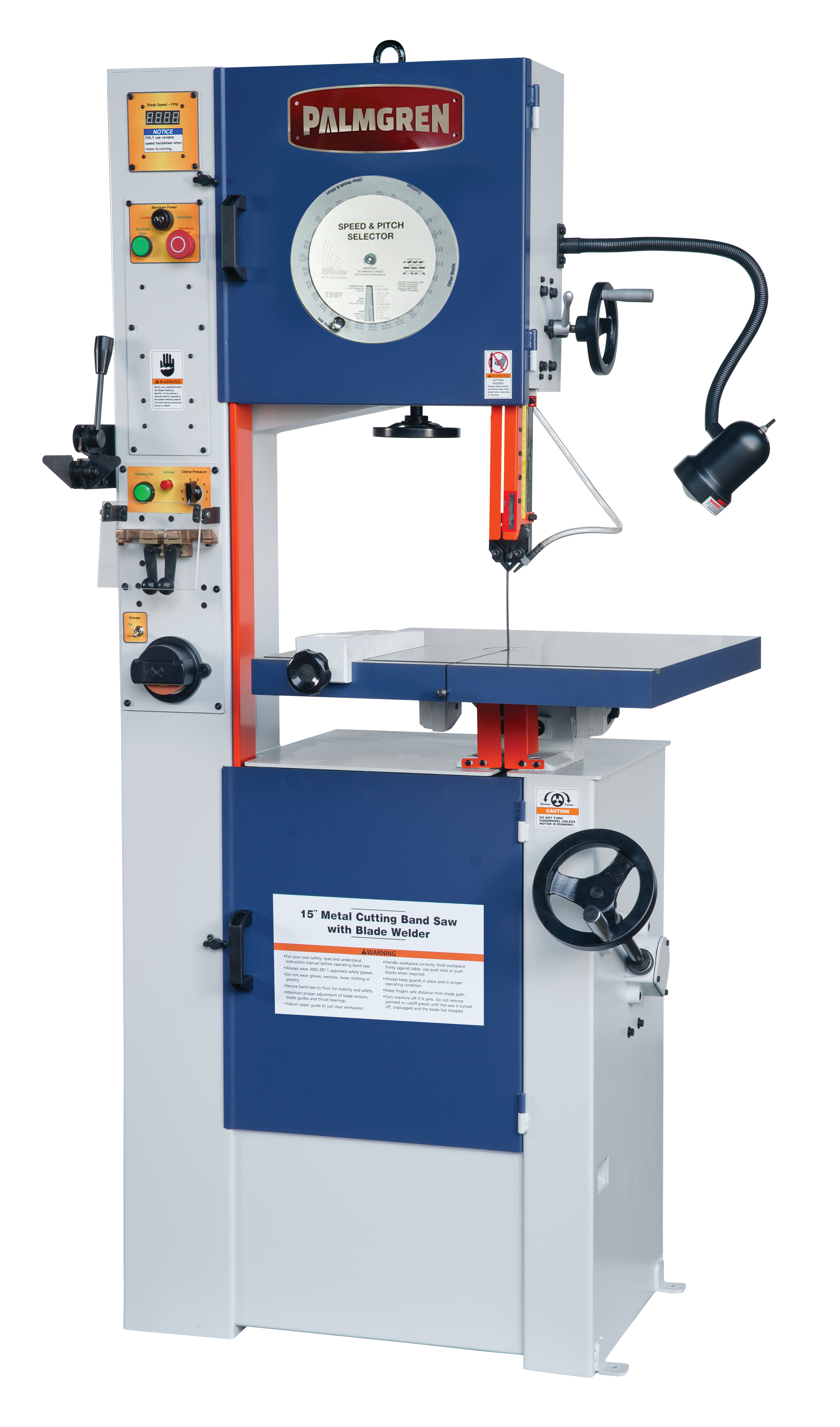 Palmgren Band Saw With Welder Vertical Variable Speed Inch Size Raptor