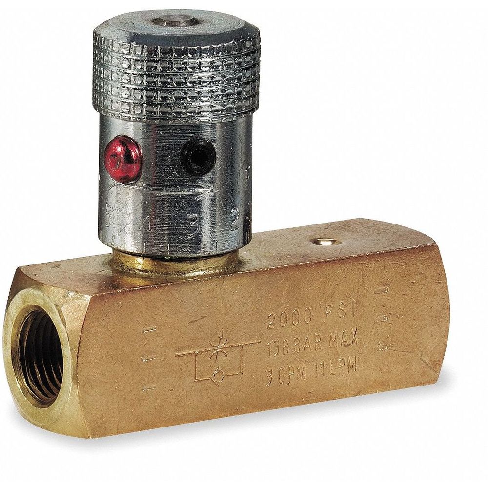 Parker F800B 1A856 Inline Flow Control Valve, 1/2 Inch Size