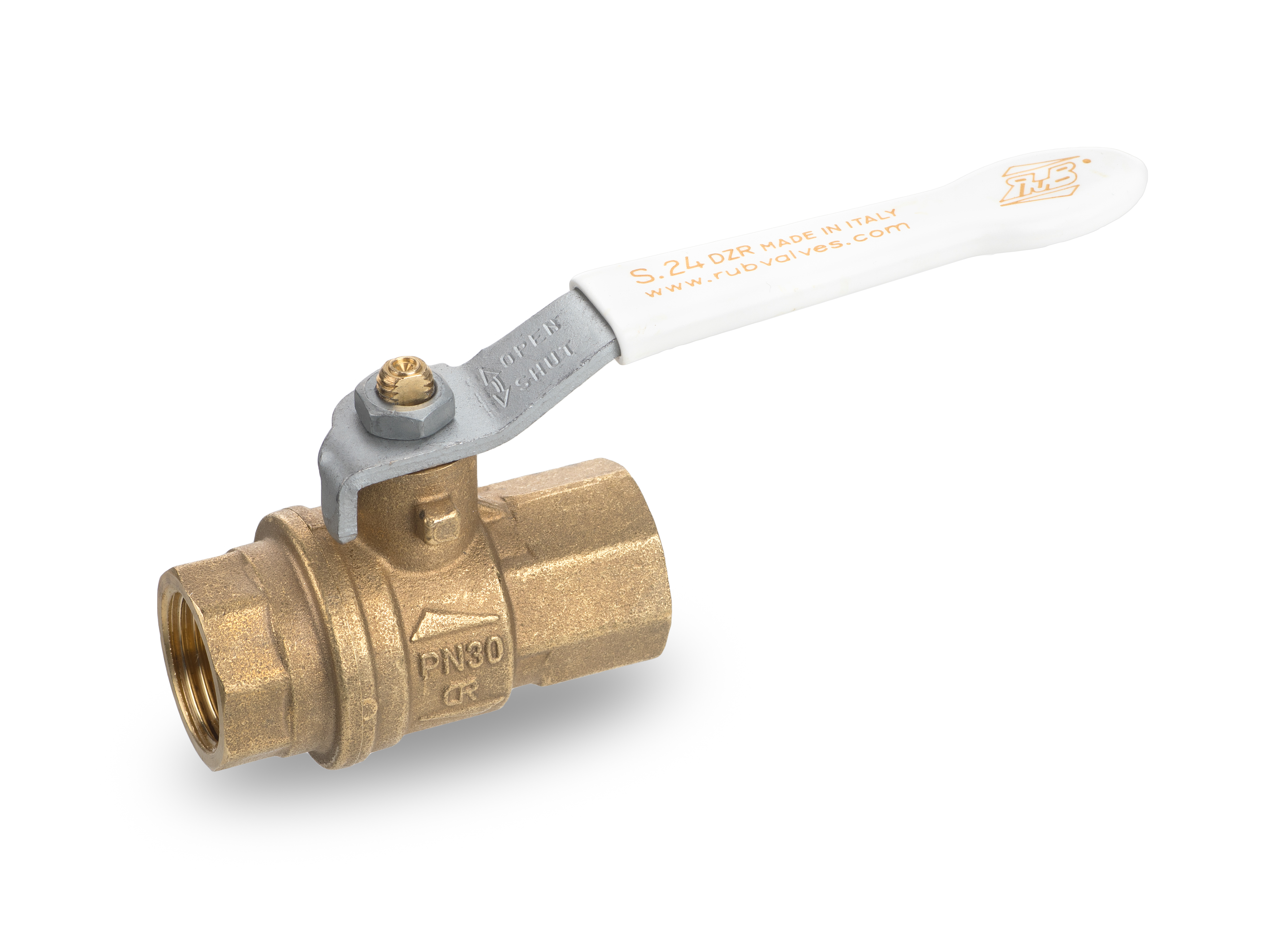 Insulated Lever Handle 1/2" BSP Male to Male Brass Ball Valve Full Port 