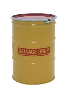 Skolnik Open Head Heavy Duty 55 Gallon Stainless Steel Drum