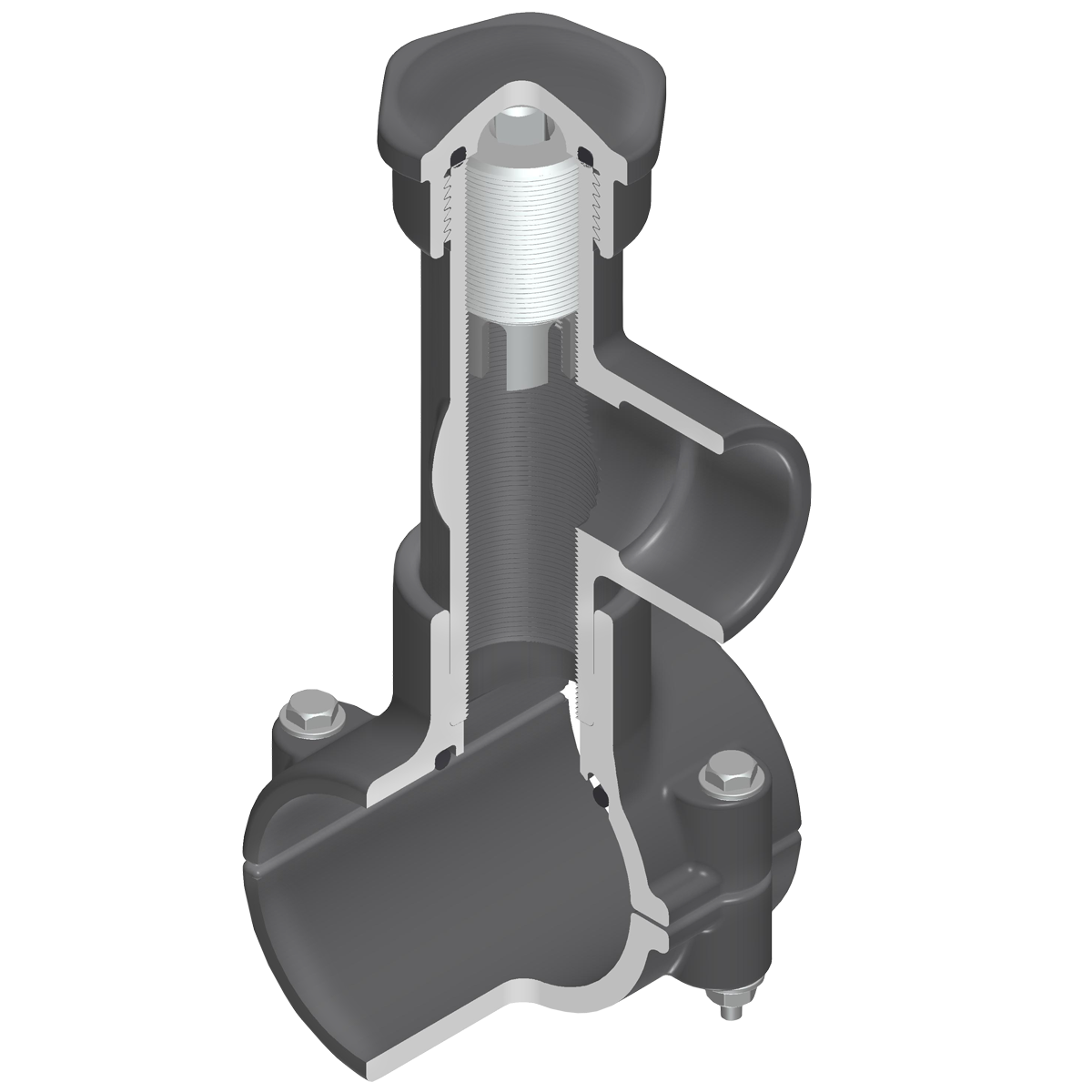 Spears Valves Schedule 80 PVC Gray HotTap Saddles, EPDM with Stainless