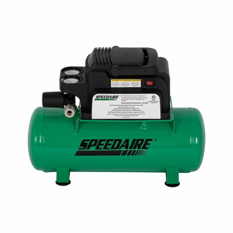 Speedaire 787U82 | Air Compressor, Oil Free, 2 Gal, Hot Dog, 0.33 Hp, 0.6  Cfm At 90 PSI