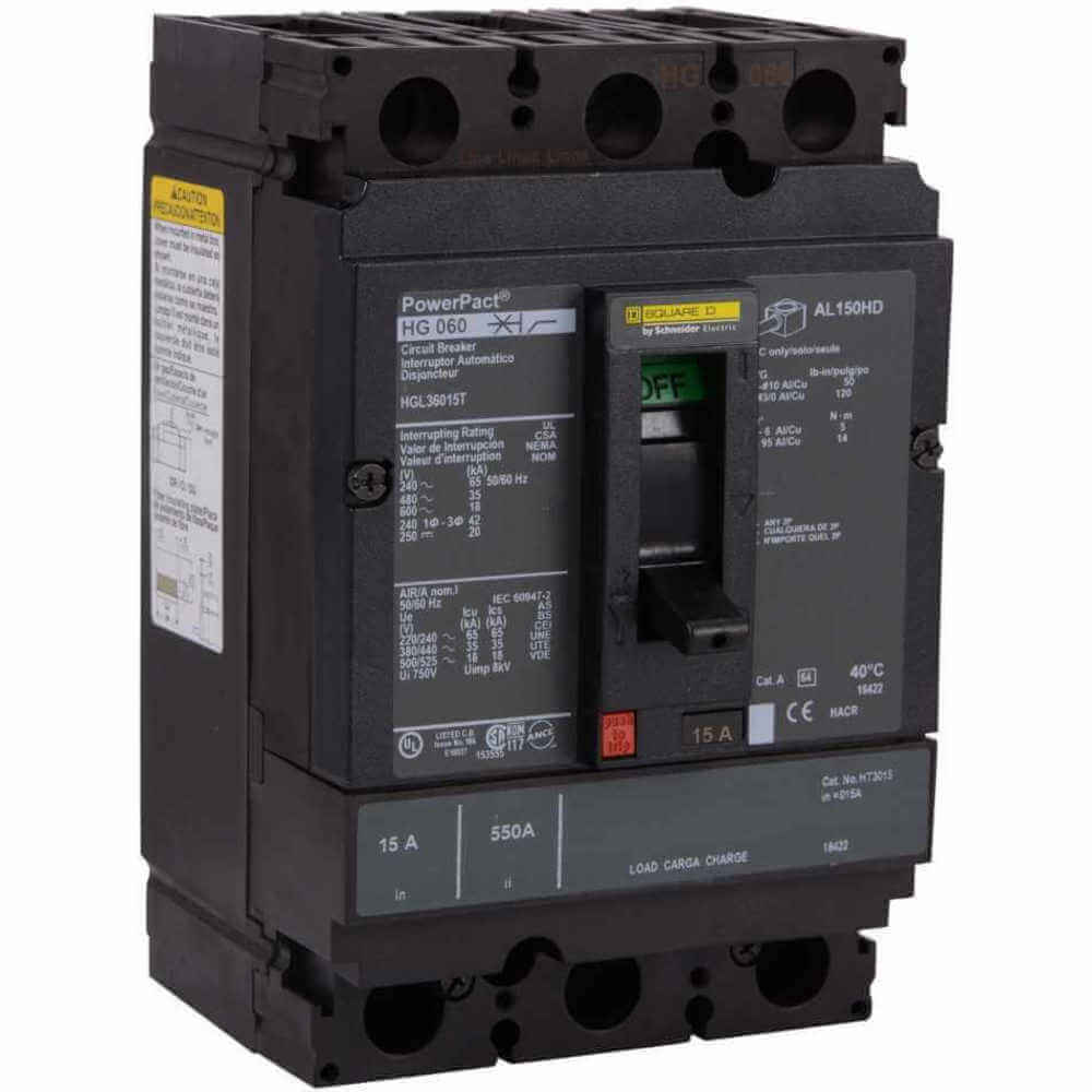 Square D HDL36125 | 1MAV5 | Circuit Breaker 125a 3p 600vac Lug