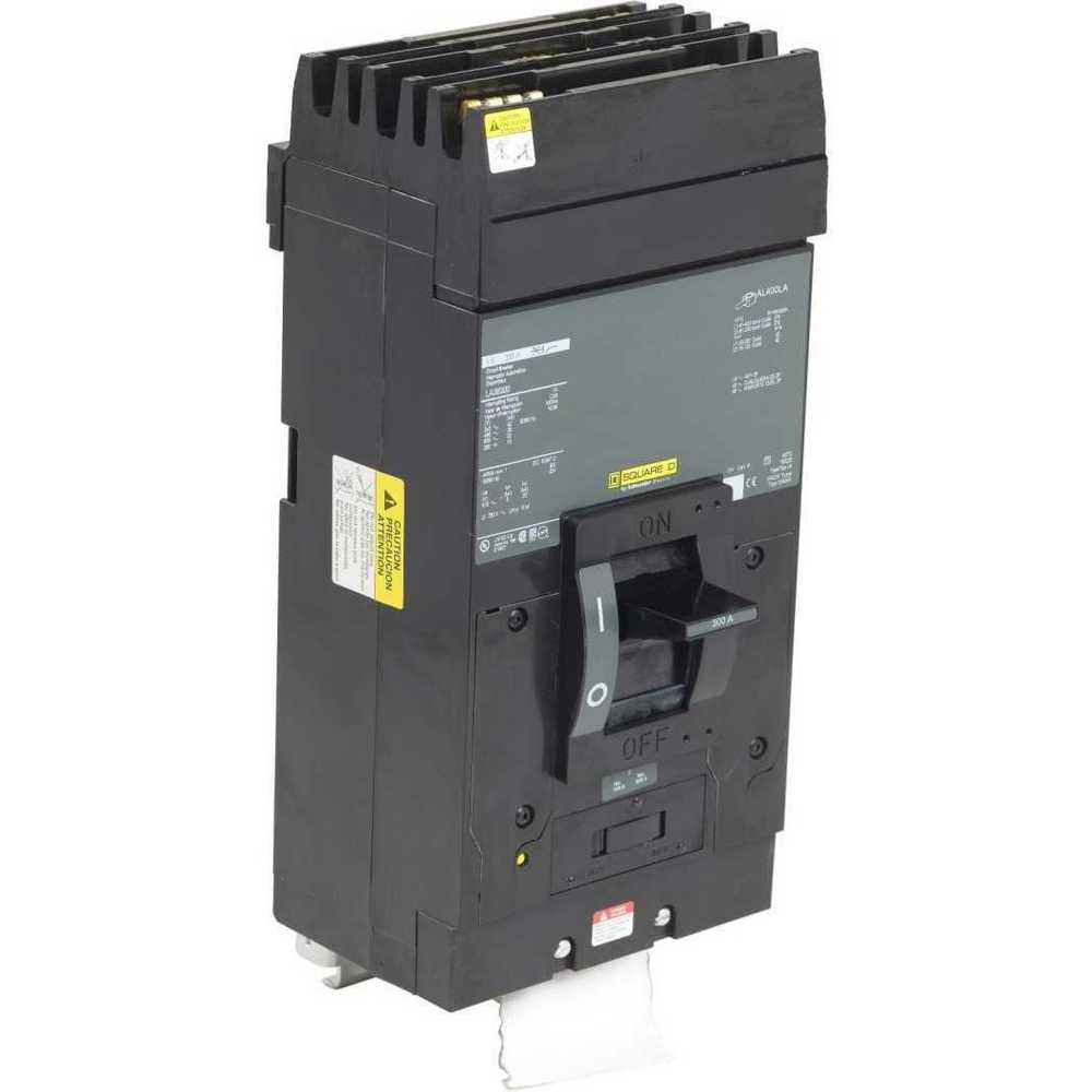 Square D LA36300 WARRANTY BLACK 3 POLE 300 AMP 600 VOLT Circuit Breaker
