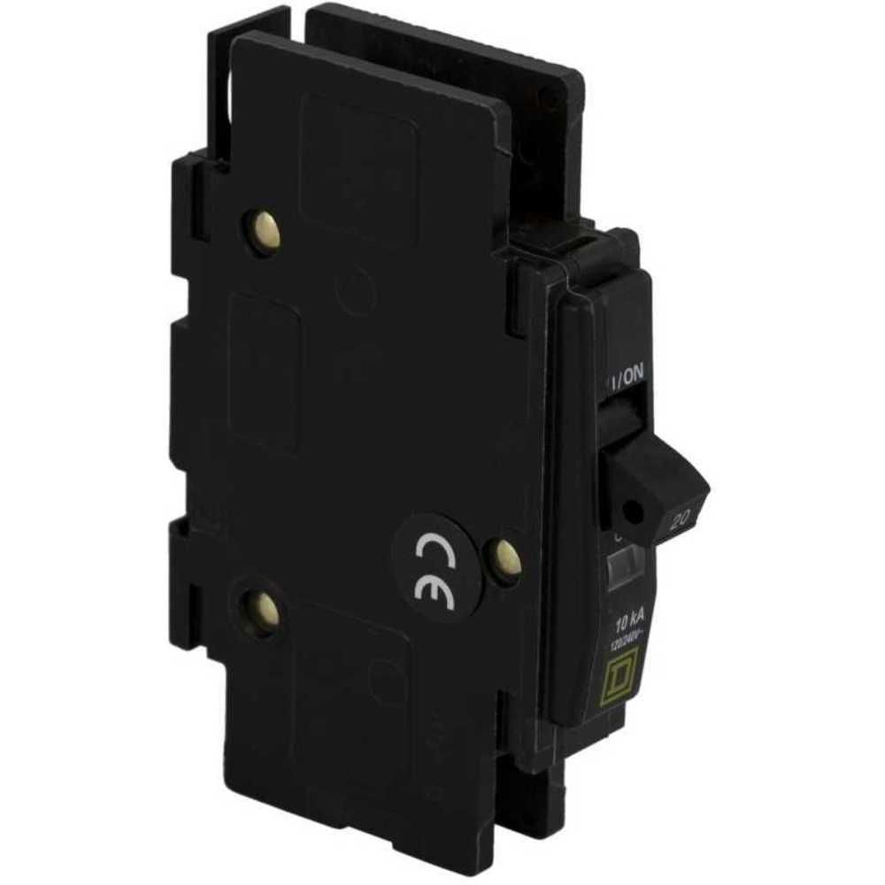 Square D QOU120 5B970 UnitMount Circuit Breaker, 20 A, 120/240 VAC