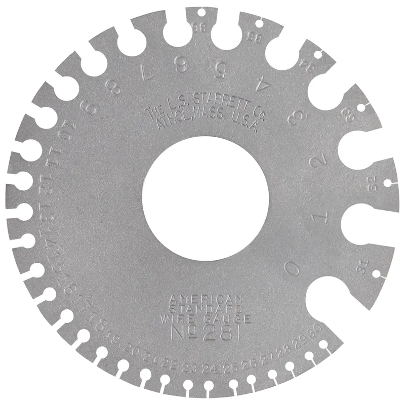 American Standard Wire Gage 0-36