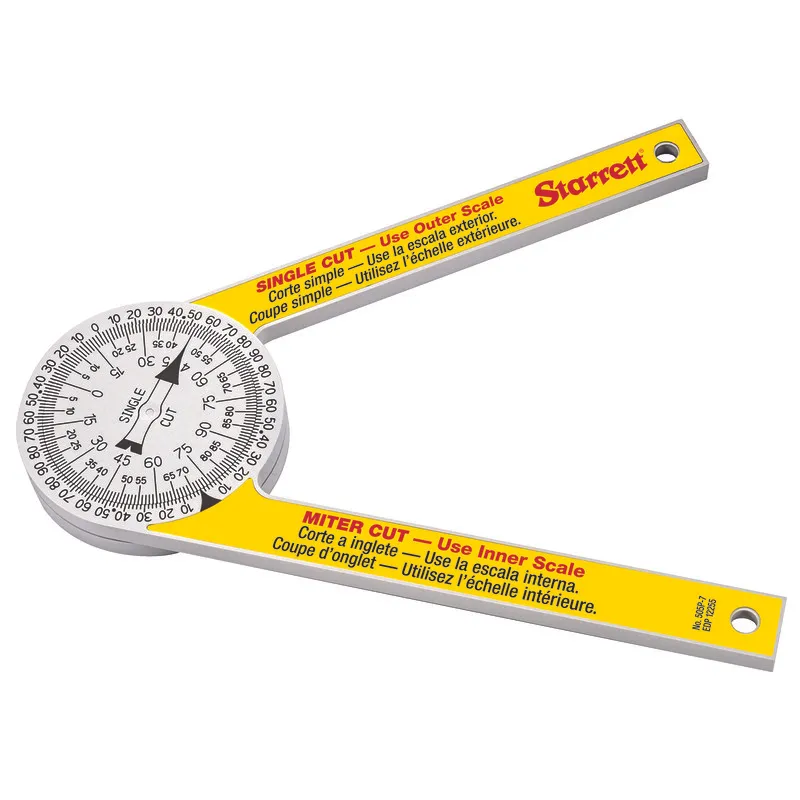 Miter Saw Protractor, Plastic, 7 Inch Blade Length