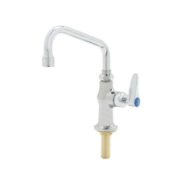 T&S Brass B-2711-WS Single Lever Faucet with 4-Inch Centerset 4-Inch Handle and 1.5 GPM Aerator 