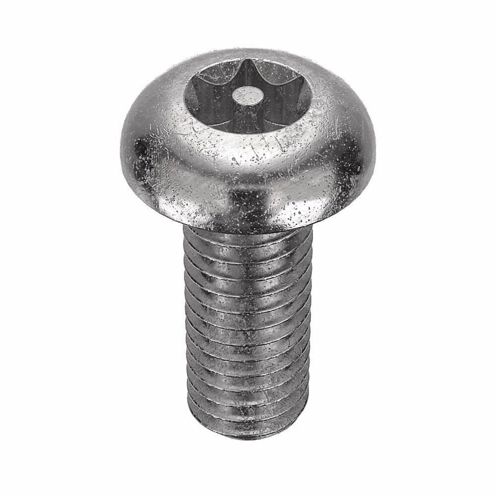 Tamper-pruf Screw 31480, Tamper Screw Button #10 1 L - PK25, 5KU26