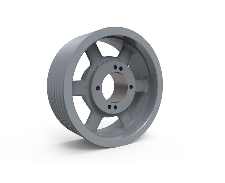 Classical V-Belt Sheave, Cast Iron, D Type Belt, 24 inch Datum Dia.