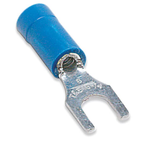 Vinyl Insulated Fork Terminal, 18-14 AWG Wire Size, 600 V Rating