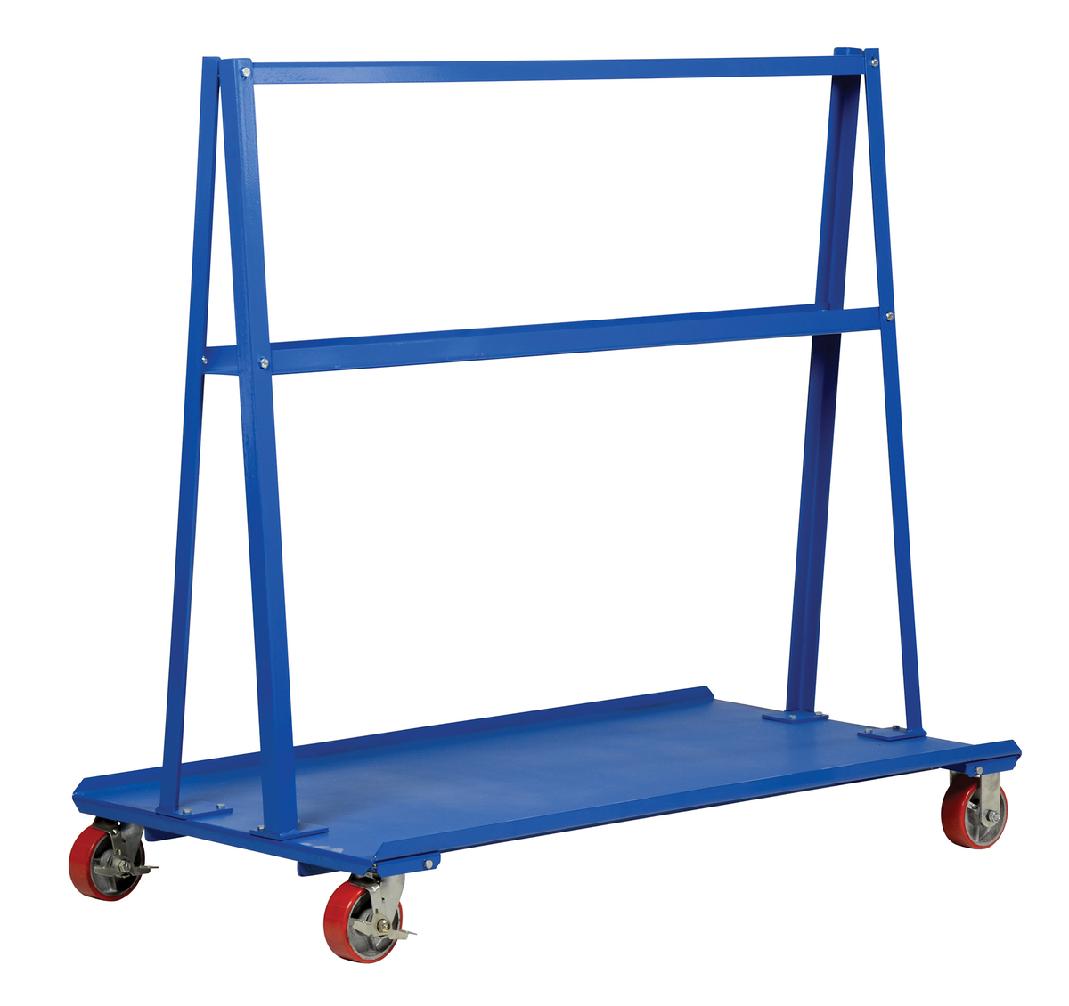 Steel A-Frame Cart, 30 x 60 Inch, 2000 lb Capacity, Blue