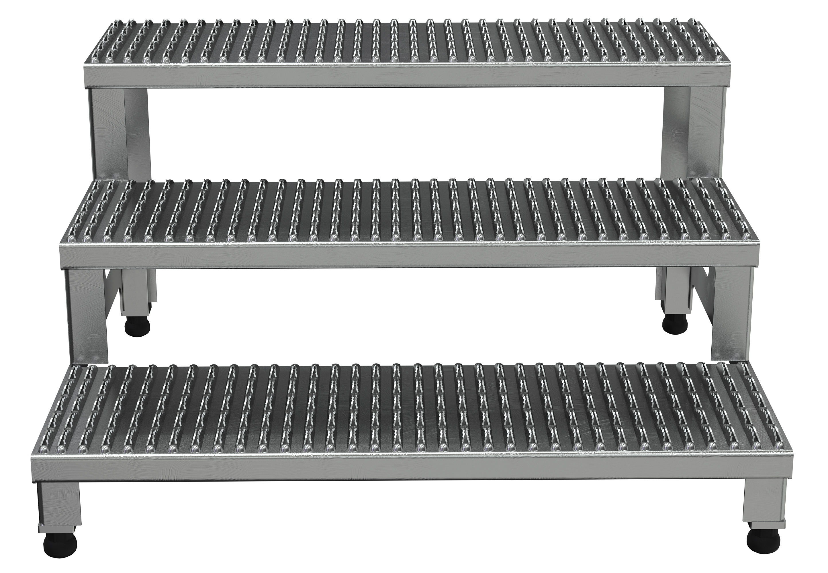 VESTIL ASP-36-3-A Adjustable Aluminium Step Mate Stand, 3 Step, 36 Inch x 34 Inch Size | AG7LZT