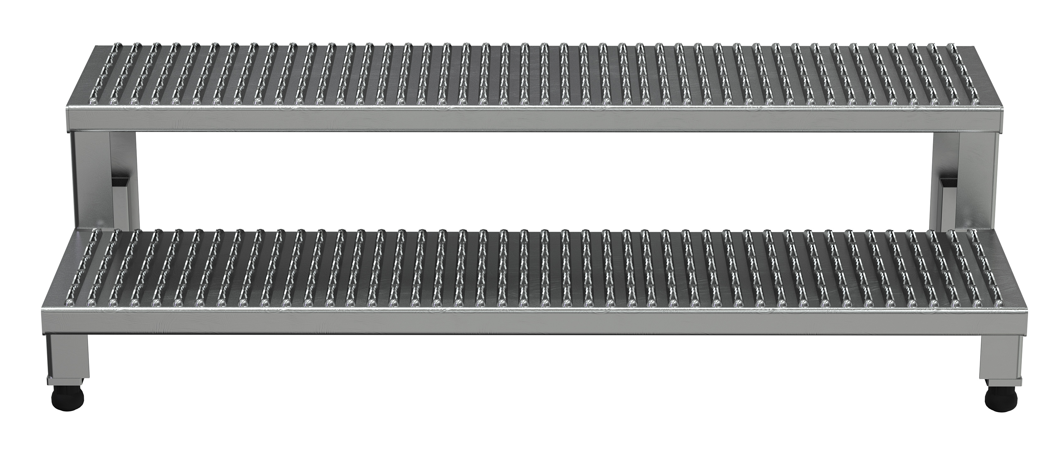 VESTIL ASP-48-A Adjustable Aluminium Step Mate Stand, 2 Step, 48 Inch x 23 Inch Size | AG7MAC
