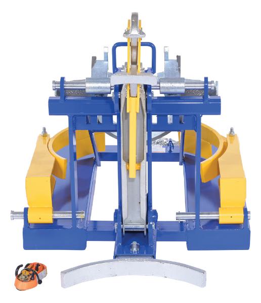 VESTIL DFDL-3 Fork Mount Drum Lifter, Deluxe Combo, 30 or 55 gal., 800 to 1100 Lb. Capacity | AG7QLN