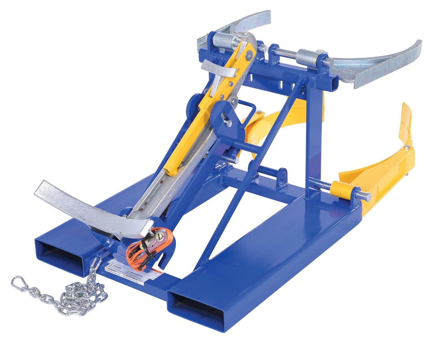VESTIL DFDL-3 Fork Mount Drum Lifter, Deluxe Combo, 30 or 55 gal., 800 to 1100 Lb. Capacity | AG7QLN