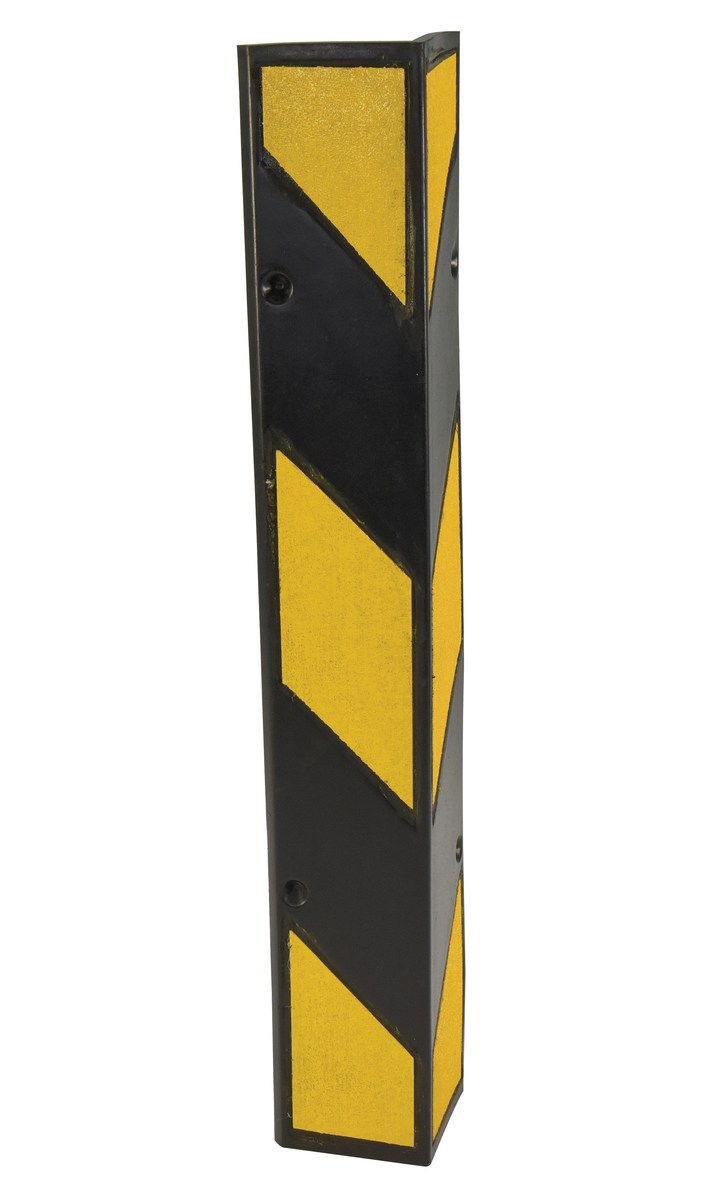 Molded Rubber Corner Protector, 6 x 6 x 39 Inch, Black