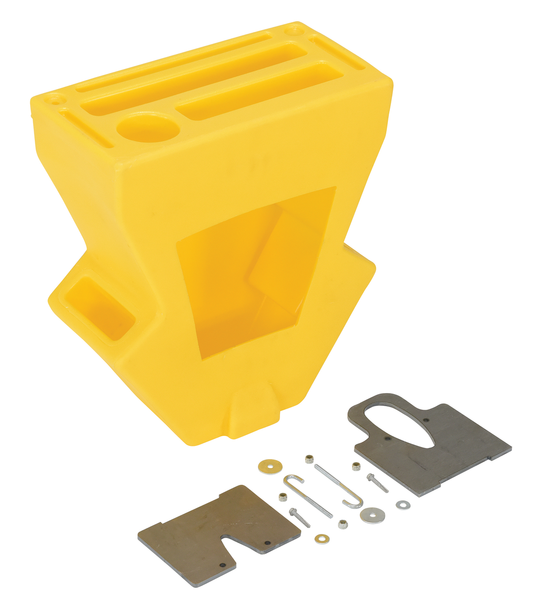 Virgin LDPE Crown Pallet Truck Caddy, 7-3/4 x 16-1/4 x 18-5/8 Inch, Yellow