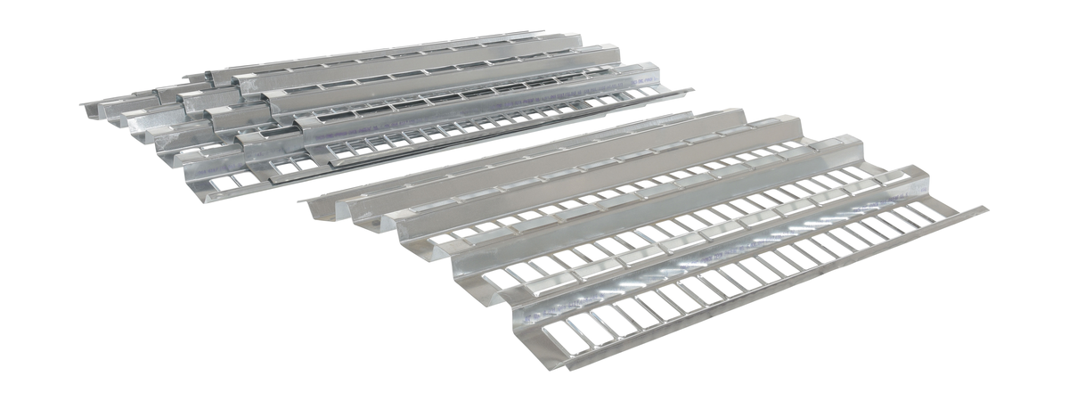 Galvanized Open-Area Pallet Rack Decking 38-1/2 x 120 x 1-1/2 Inch 3780 lb Capacity