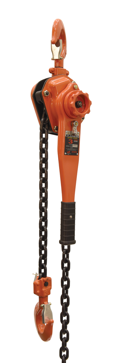 Steel Professional Lever Hoist, 10 ft Lift Height, 6000 lb Capacity, Orange