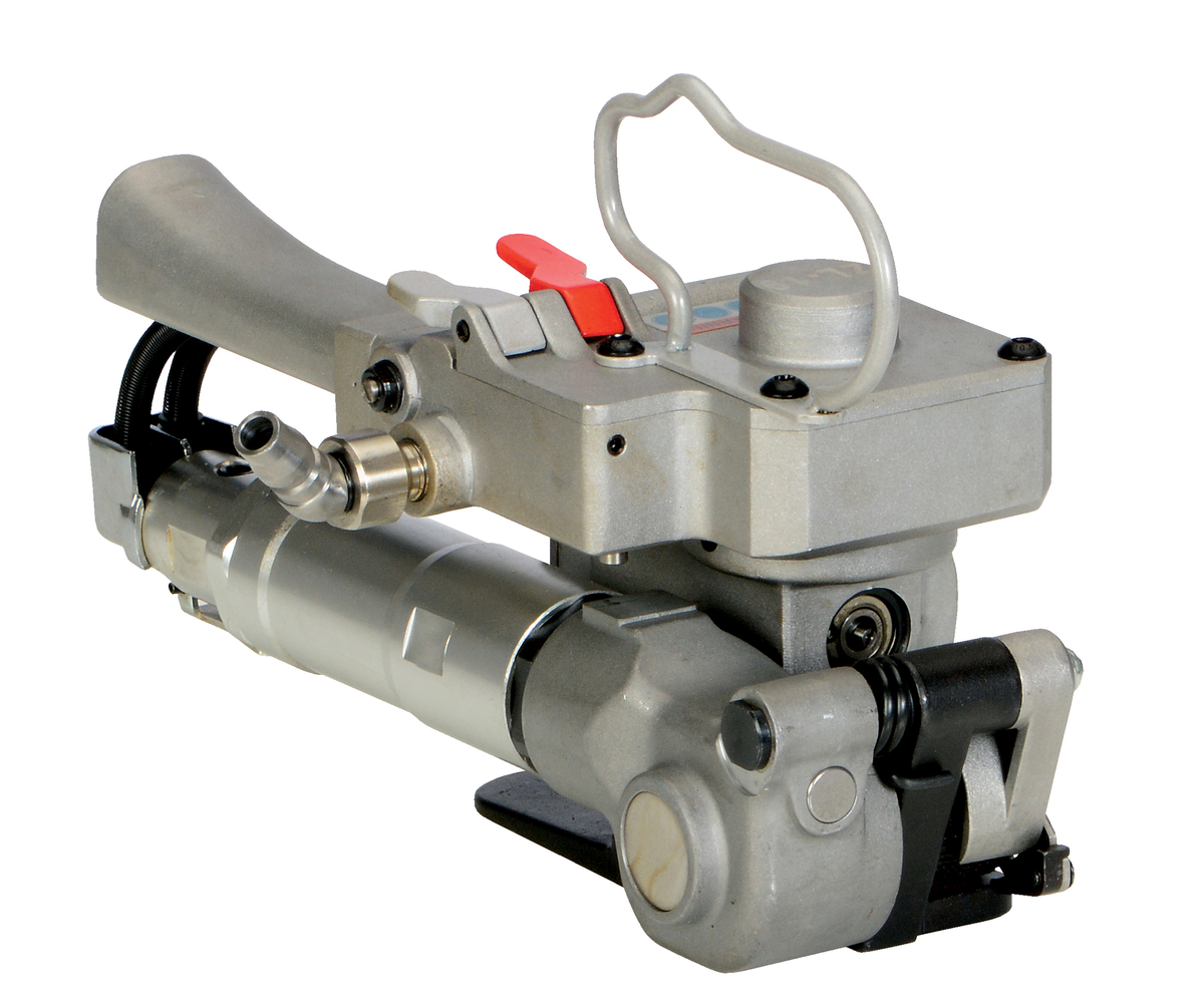 Pneumatic Polyester Strap Sealer 100 PSI Maximum Silver