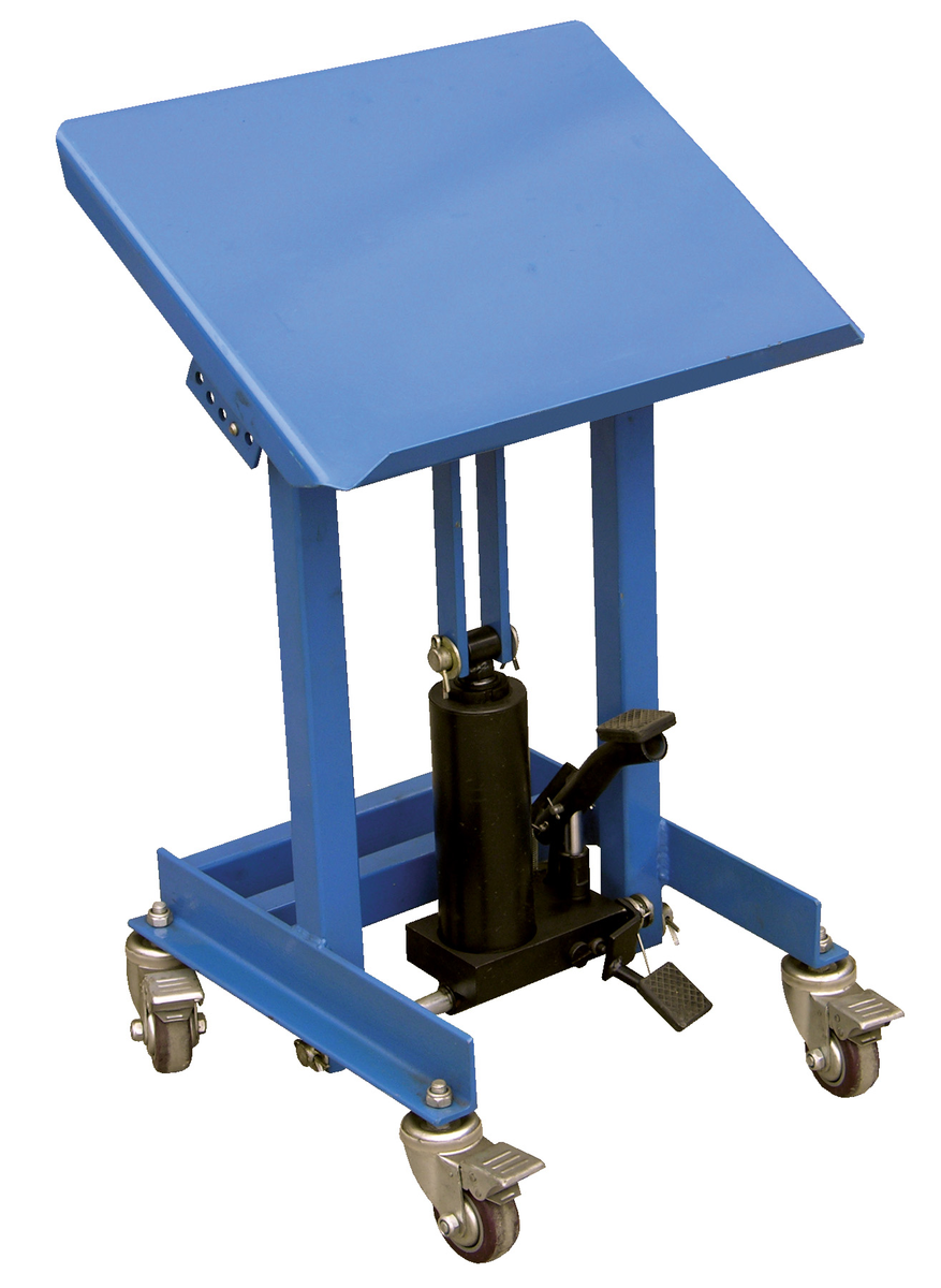 Steel Hydraulic Work Positioner 20 x 16 Inch 330 lb Capacity, Blue