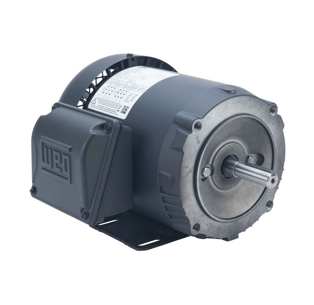 General Purpose Motor, 3 Phase, Tefc 1/3 Hp, 3485 Rpm, 56c